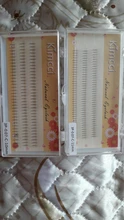 Kimcci-extensiones de pestañas individuales, 2D/3D/4D/5D/6D, profesional, suave, Natural, negro, maquillaje de pestañas postizas