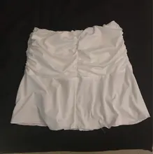 Minifalda de los 90 para mujer, ropa de playa a la moda Y2K, accesorio blanco, faldas plisadas Harajuku, de cintura alta, para verano