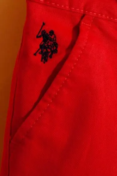 Красный Uss. POLO ASSN. Узкие штаны - Цвет: Красный