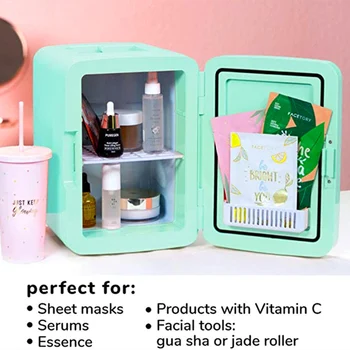 

cosmetic fridge korean skin care makeup organizer almacenamiento y organiza skincare organizador de maquillaje coreano storage