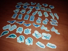 Mini pegatinas decorativas de papelería de Star Ocean, conjunto de álbum diario de recortes artesanal, palo de etiqueta
