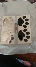 2 unids/set 3D perro Animal oso gato huellas de patas etiqueta engomada del coche fresco diseño huella de patas de perro pegatina pegatinas para coche rojo plata oro negro