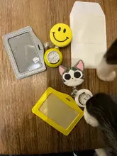 Relojes de bolsillo 2 en 1 con dibujos de animales para hombre y mujer, accesorio retráctil con carrete de insignia para trabajo y oficina, unisex