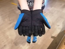 TDPRO-guantes de motocicleta de nailon para niños y niñas, cinco colores, dedo completo, protección profesional para Motocross, guante para equipo