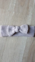 Bebé niñas de punto Headwrap para recién nacido de Color sólido turbante infantil suave vendaje lazos para el pelo niñas accesorios Waffle