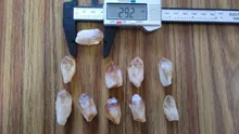 Cristal Natural de citrino Point, cristales de cuarzo crudo Natural, Mineral de roca espécimen, adornos de piedra curativa de energía, decoración del hogar