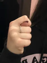 Modyle-anillo de compromiso clásico de circonia cúbica para mujer y niña, sortija de boda, cristales austriacos, Color oro rosa, giro