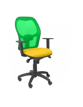 

CHAIR WITH BACKREST MESH GREEN FABRIC BALI YELLOW