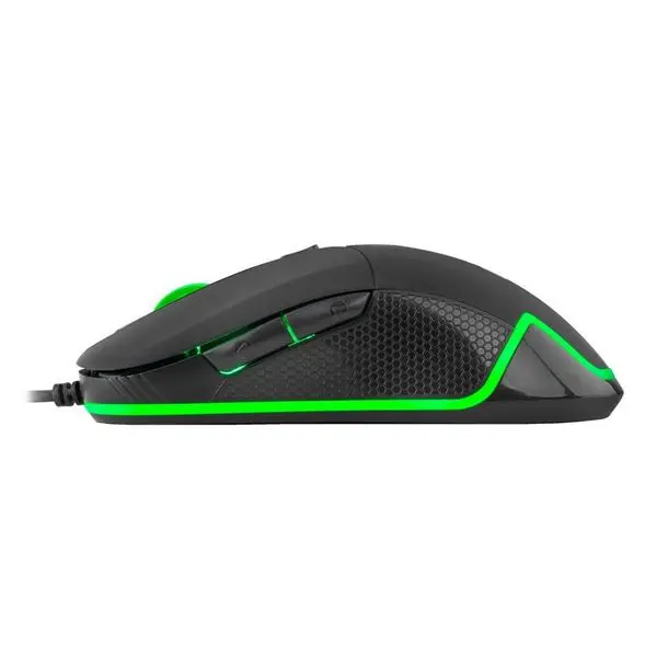 Светодиодный игровой мышь BG BGHELLCAT 4800 точек/дюйм черный