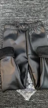 Mallas gruesas de terciopelo para niñas, pantalones de pitillo, cálidos, de cuero sintético, pantalones de piel rectos, para invierno