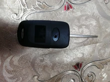Llave ciega plegable con tapa de 3 botones para mando a distancia carcasa de llave de coche, accesorios de coche para Hyundai Solaris