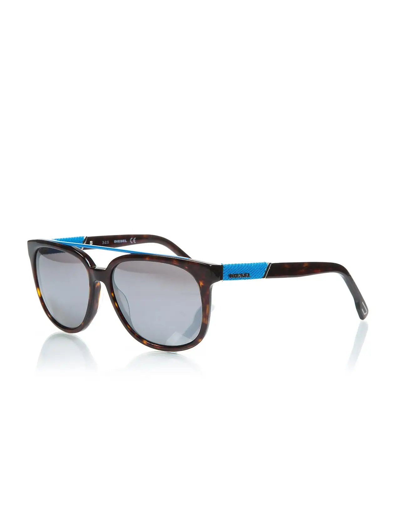 

Men's sunglasses dl 0166 52c bone Brown organic square square 56-15-145 diesel