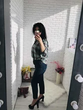 Plaid Shirt Tops Long-Sleeve Office Women Coat Loose Ladies Karsany And