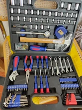 WORKPRO-Juego de Herramientas para el hogar, utensilio doméstico, juego de enchufes, destornilladores, herramientas de reparación para el hogar, herramientas manuales de bricolaje