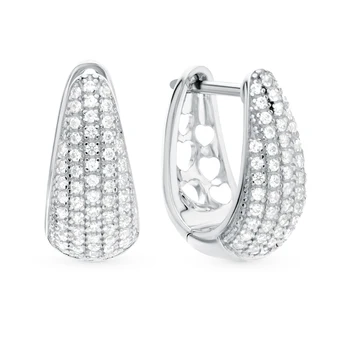 

Silver earrings with cubic zirconia sunlight sample 925