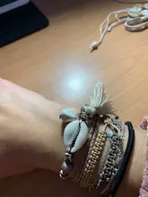 Tobilleras para mujer y niña, joyería para pies, vacaciones, playa, pulsera para sandalias descalzas, correa para el tobillo, Concha Bohemia, tobillera con borla