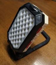 Portable LED Flashlight Power-Display Magnet-Design Camping Lantern Waterproof COB 