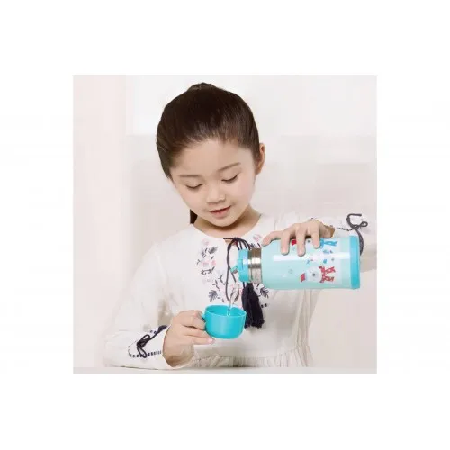 Термос Детский Xiaomi Viomi Children Vacuum Flask 590 Ml Green/pink Со 100˚C до 45˚ она остывает в течение 12