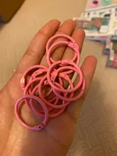 10 Uds. Hoja metálica suelta anillo de carpeta aros para libros DIY álbumes escuela Oficina suministros Craft