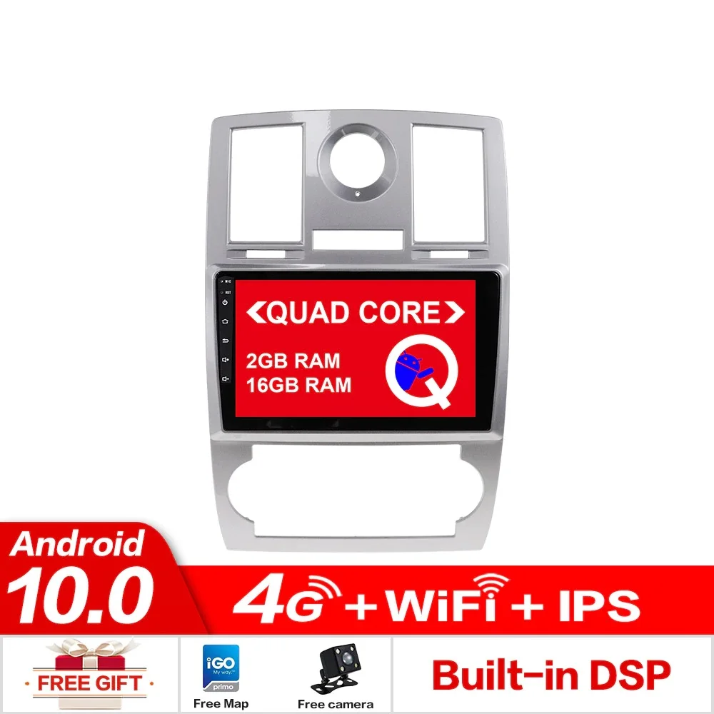 Android 10 0 автомобильный мультимедийный плеер для Chrysler 300C Jeep Dodge 2004 2014 GPS ГЛОНАСС