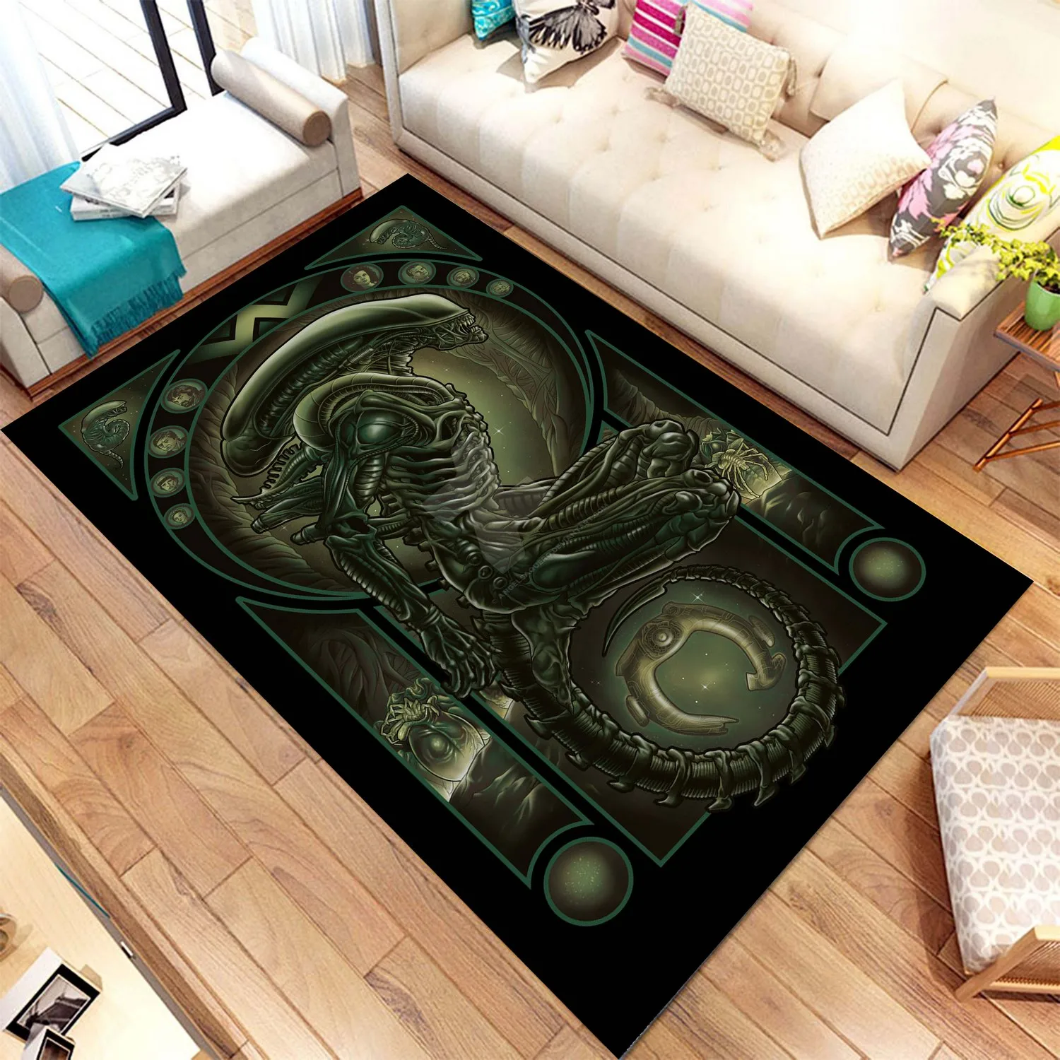 

Alien Pattern Rug, Modern Rug, Kids Room Carpet, Rug, Living Room Rug, Home Decor Carpets, Rug, Decor For Boy Room