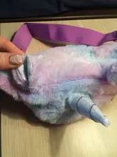 Riñonera con diseño de unicornio para mujer, Cangurera de felpa con diseño de dibujos animados, para teléfono bolso de viaje, monedero, 2021