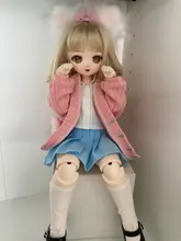 ShugaFairy Naiko-Muñeca articulada de resina BJD para niñas, juguete de cuerpo articulado con cara arriba, cuerpo cuadrático, 1/4