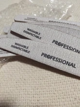 5 unids/lote de archivo 100/180 tope de lijado de manicura pedicura pulido polaco PP o de madera profesional archivos herramienta Grey barco