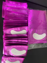 25/50/100 pares/lote Parches para extensión de pestañas almohadillas debajo de los ojos parches de papel rosa sin pelusa pegatinas para pestañas postizas