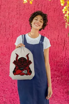 

Angemiel Bag Samurai Red Dog Cloth Backpack