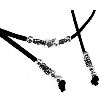 

Choker Sterling Silver 925m multi-purpose black suede [AB2763]