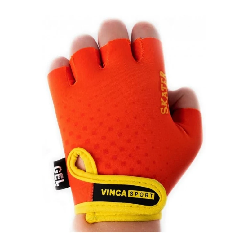 Велоперчатки детские Vinca Sport Skater 7XS оранжевый