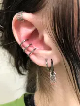 Wrap Earrings Cuff Ear-Clip Punk Rock Cartilage Fashion New 6-Pairs