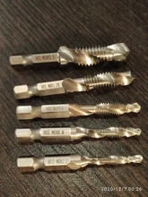 Drill-Bits Taps Combination-Bit Countersink Deburr-Set Metric M3-M10 Hss Hex Steel 6pcs