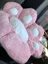 Almohada de felpa con forma de pata para niños, cojín de asiento de Animal, pequeño sofá de felpa, decoración de silla para el hogar, regalo de invierno, 1 unidad