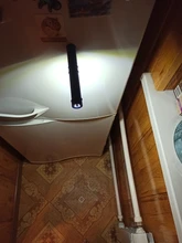 LED Flashlight Torch-Lamp Magnet Work-Inspection COB with The-Bottom And Clip Red/blue