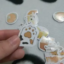 Lost a cat-mini pegatinas decorativas de papelería, conjunto de álbum diario de recortes, palo de etiqueta Kawaii, papelería