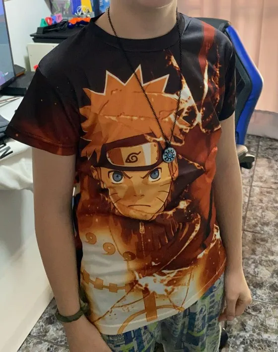 Summer Childrens/Youth Kakashi Anime Naruto T Shirt Boy Girl Baby