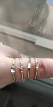 IPARAM-Conjunto de 4 anillos de circonita de cristal para mujer, juego de anillos de oro 2020, set de anillos de compromiso bohemios vintage para mujer, joyería para fiesta