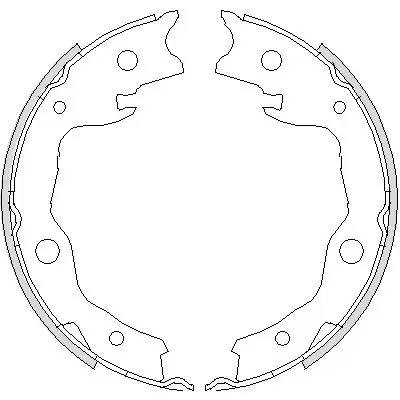 Колодки барабанные Nissan Qashqai/X-Trail 1.6/2.0/1.5D/2.0D 06 R