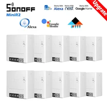 SONOFF-miniinterruptor inalámbrico MINIR2 con Wifi, Automatización del hogar inteligente, Compatible con eWelink, Alexa y Google Home, 30 Uds.