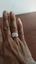 FDLK-anillo lujoso de oro rosa para hombre, piedra Natural de cristal, regalo de aniversario para novio, banda de boda de compromiso para banquete