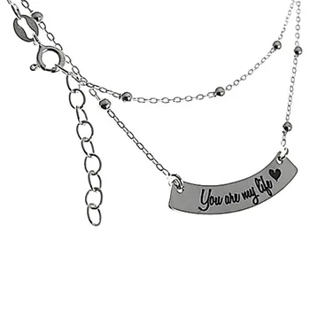 

Choker 925 Sterling silver m 43cm. Chain sheet phrase [AB6118]