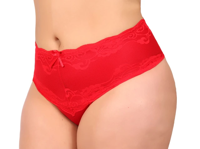 Slip taille haute Vida rouge