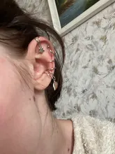 Yobest 5 unids/set 2019, pendientes a la moda con forma de hoja dorada, pendientes con Clip para oreja, pendientes para mujeres trepadoras sin Piercing, pendientes falsos de cartílago
