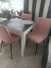 Chair-Cover Stretch Spandex Dining-Room Jacquard for 1-Pc Water-Repellent