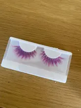 Pestañas postizas de visón de colores, pestañas postizas de 15mm-25mm, suaves, efecto 3D, espectaculares, largas y naturales, nuevo, 1 par
