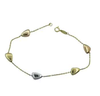 

Gold chain bracelet Tricolor