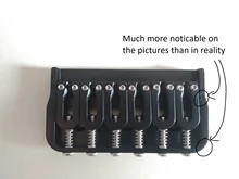 6 String Fixed Electric Guitar Bridge Black