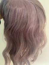 AOSI-Peluca de pelo Natural con flequillo para mujer, cabello corto sintético ondulado, rosa, morado, negro, Bob, fibra resistente al calor, Cosplay, pelucas de Lolita